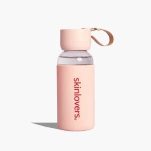 SKINLOVERS stiklinė gertuvė su dirželiu, 400ml