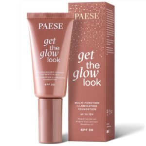 PAESE GET THE GLOW LOOK (3N WARM BEIGE) daugiafunkcinis švytėjimą suteikiantis makiažo pagrindas, 30ml