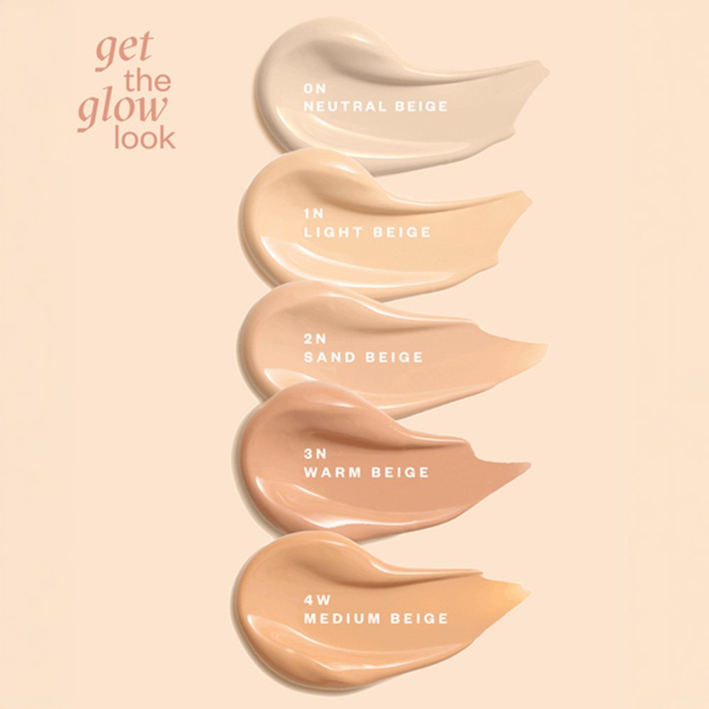 PAESE GET THE GLOW LOOK (2N SAND BEIGE) daugiafunkcinis švytėjimą suteikiantis makiažo pagrindas, 30ml
