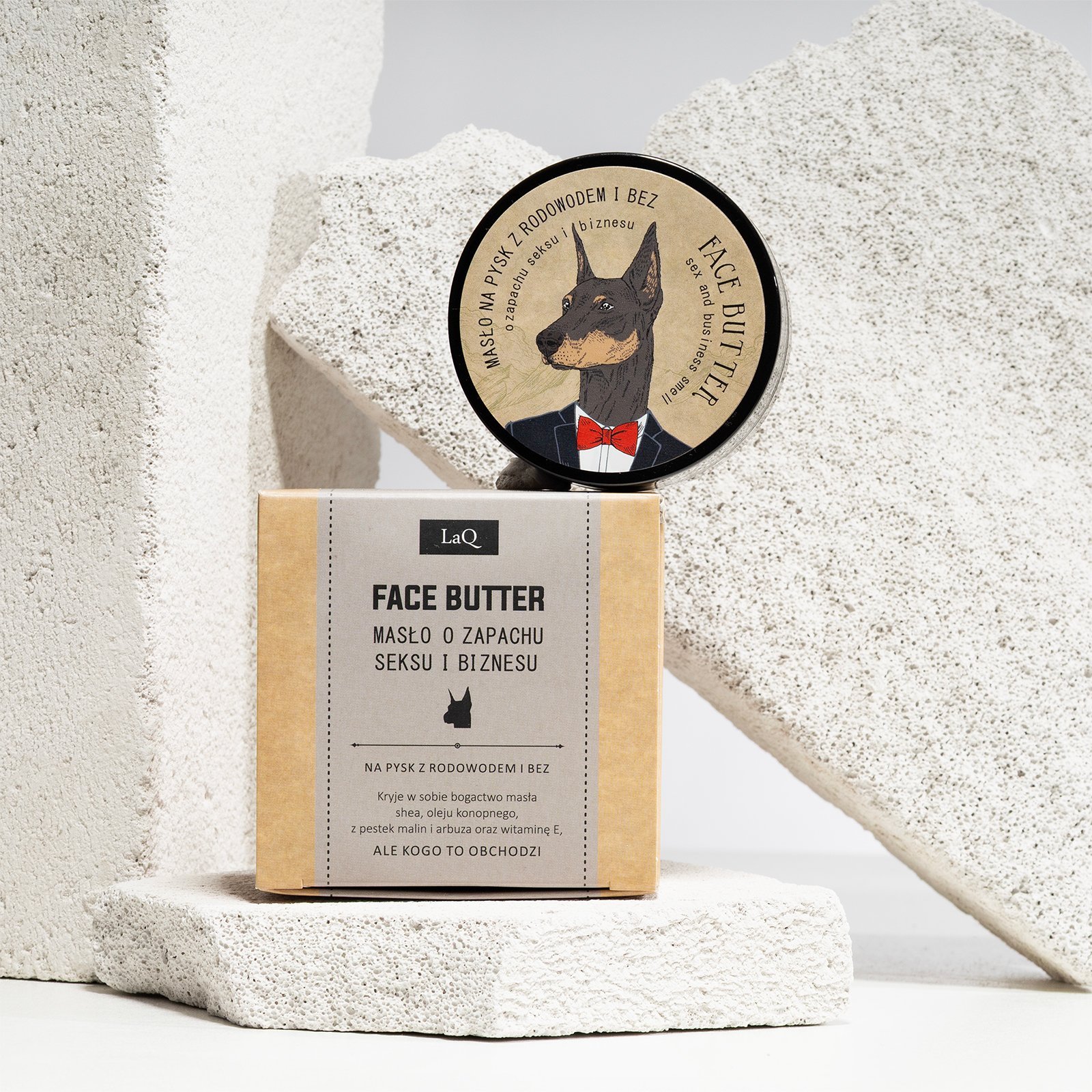 LaQ Veido sviestas SEX AND BUSINESS – Tvarkinga oda, stiprus įspūdis, 40g