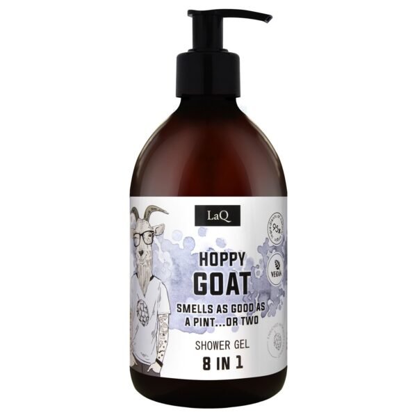 LaQ Dušo gelis 8in1 HOPPY GOAT – Linksmas ožys, nuotaiką kelia, 500ml
