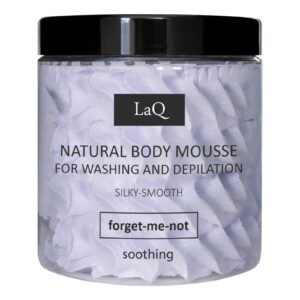 LaQ Kūno prausimosi ir depiliacijos putos FORGET-ME-NOT – Švelni oda, kurios nepamirši, 100g
