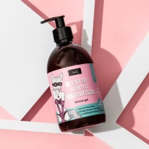 LaQ Dušo gelis PEONY SUBTLE DOMINANCE SCENT – Graži tyla, pavojinga galia, 500ml