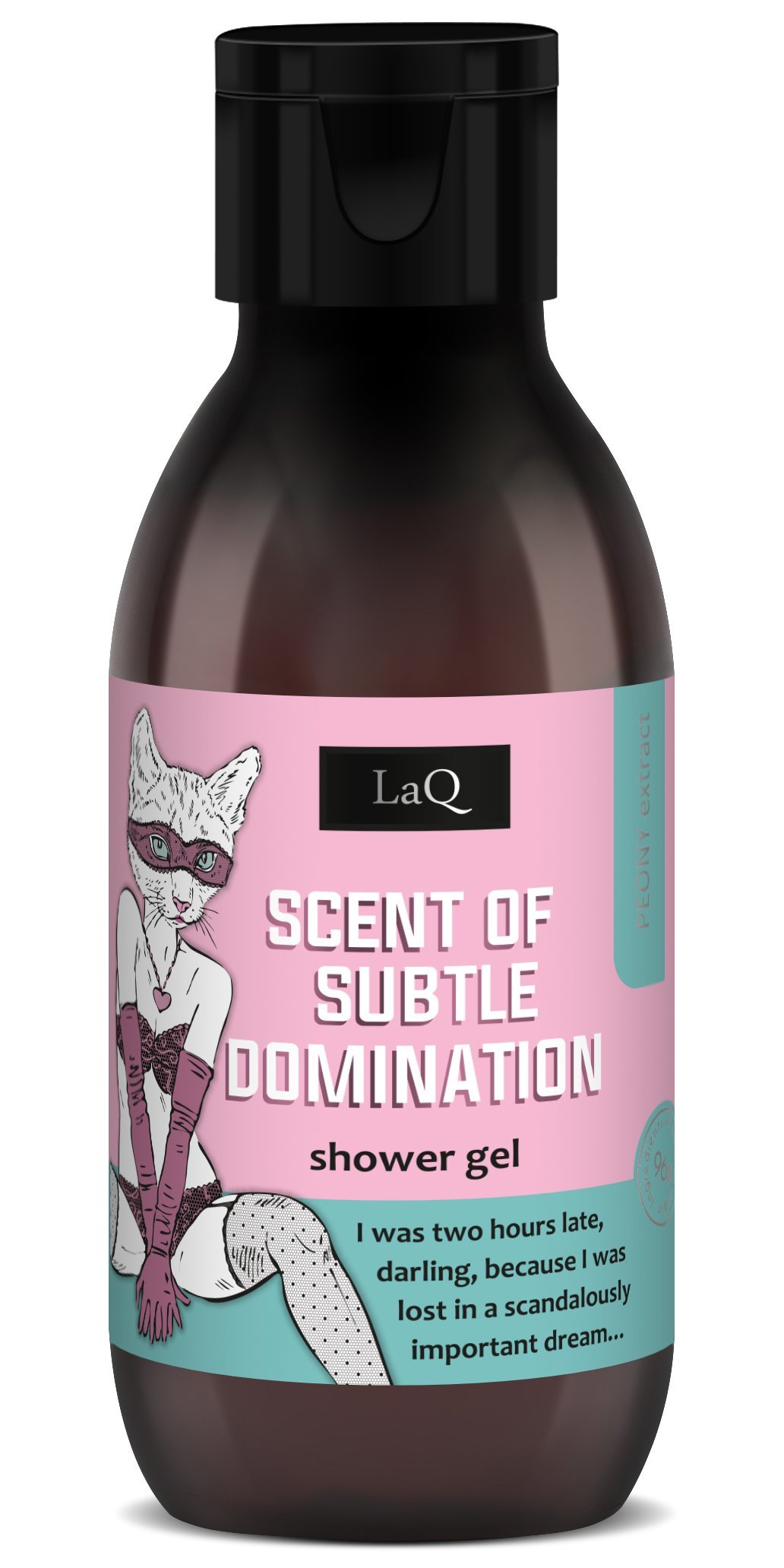 LaQ Dušo gelis PEONY – Graži tyla, pavojinga galia, 100ml
