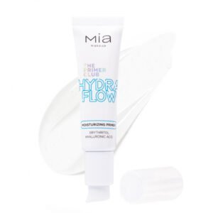 MIA MAKEUP drėkinanti makiažo bazė su hialurono rūgštimi HYDRA FLOW, 30 ml