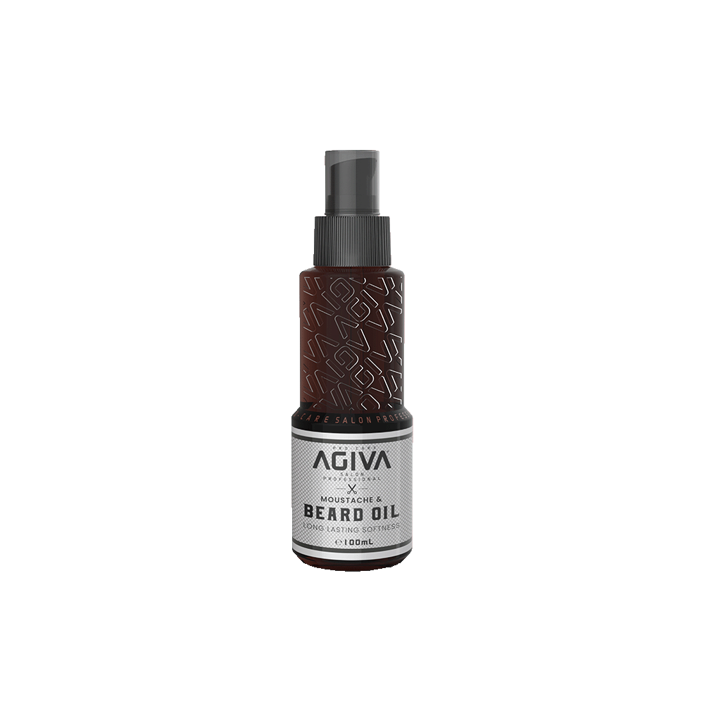 AGIVA MOUSTACHE & BEARD OIL barzdos ir ūsų aliejus, 100ml
