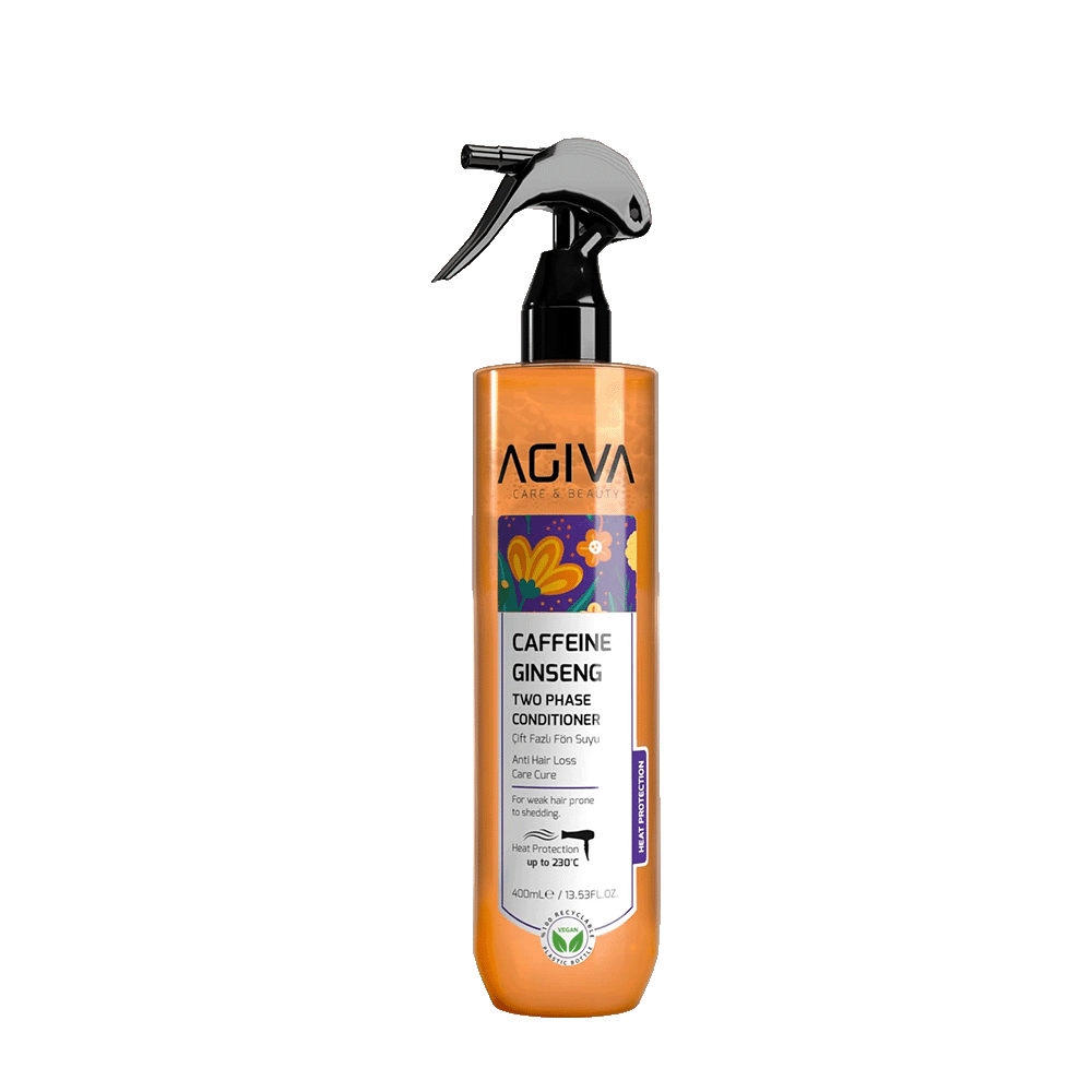 AGIVA CAFFEINE GINSENG dvifazis purškiamas kondicionierius, 400ml