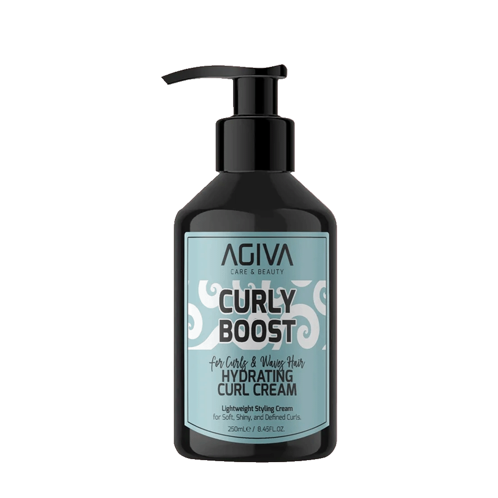 AGIVA CURLY BOOST HYDRATING CURL CREAM drėkinamasis kremas garbanotiems plaukams, 250ml
