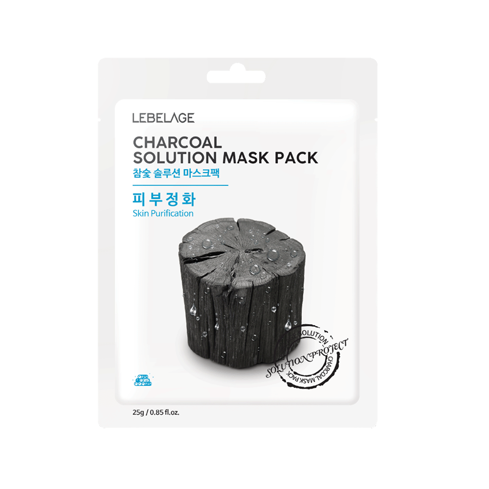 LEBELAGE CHARCOAL SOLUTION MASK PACK 25 g