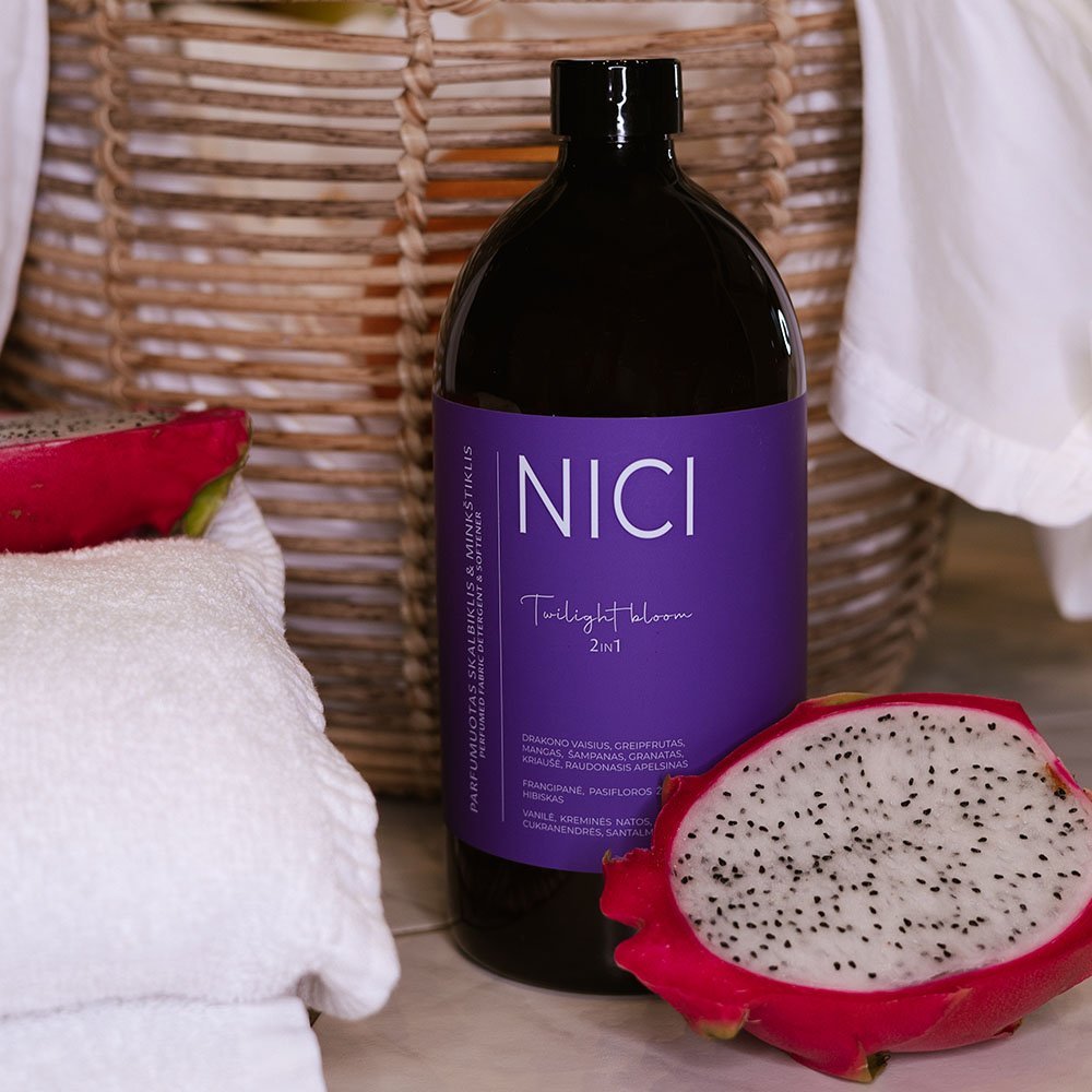 NICI 2in1 - parfumuotas skalbiklis ir minkštiklis TWILIGHT BLOOM, 1000 ml