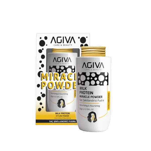 AGIVA MILK PROTEIN apimties suteikianti plaukų pudra, 20g