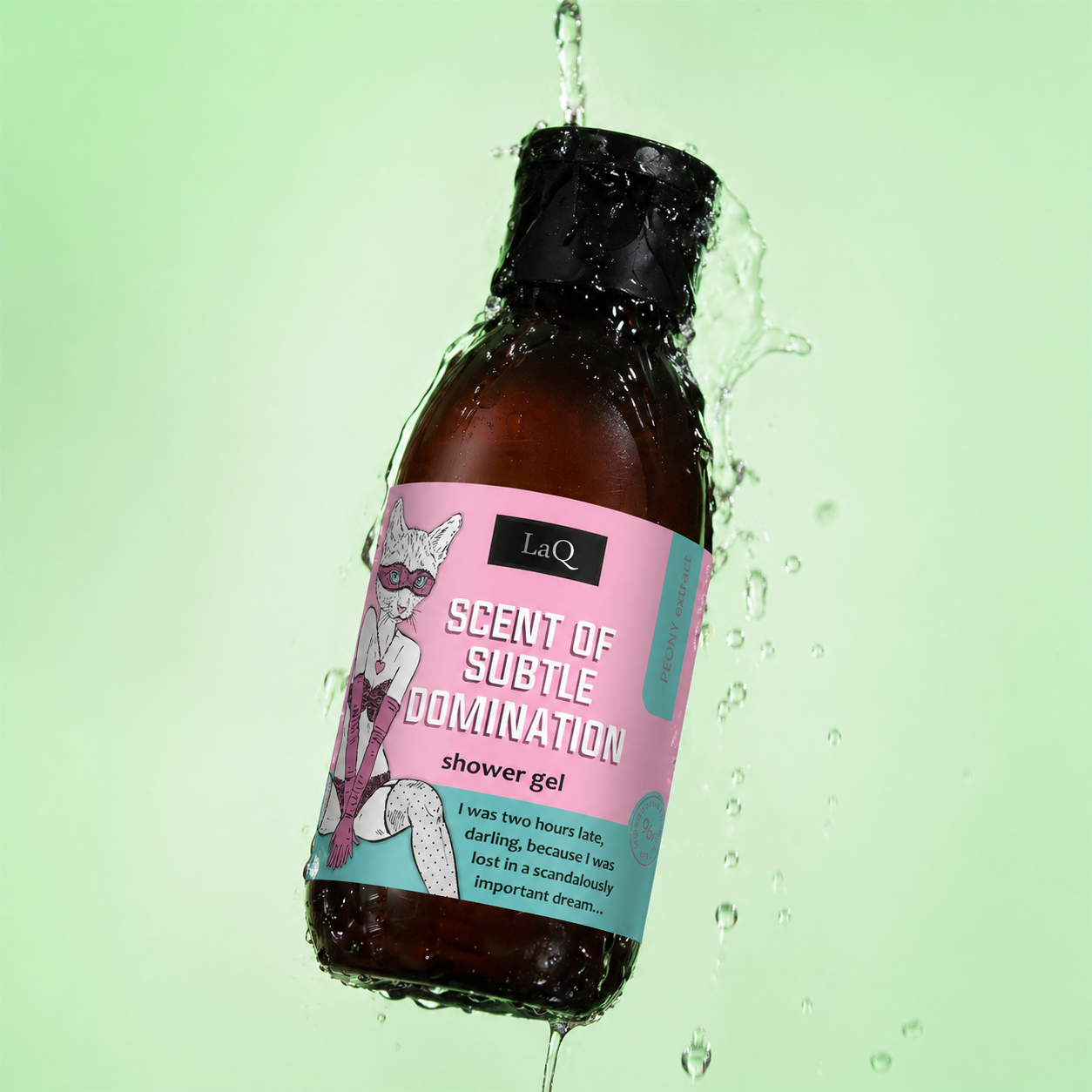 LaQ Dušo gelis PEONY – Graži tyla, pavojinga galia, 100ml