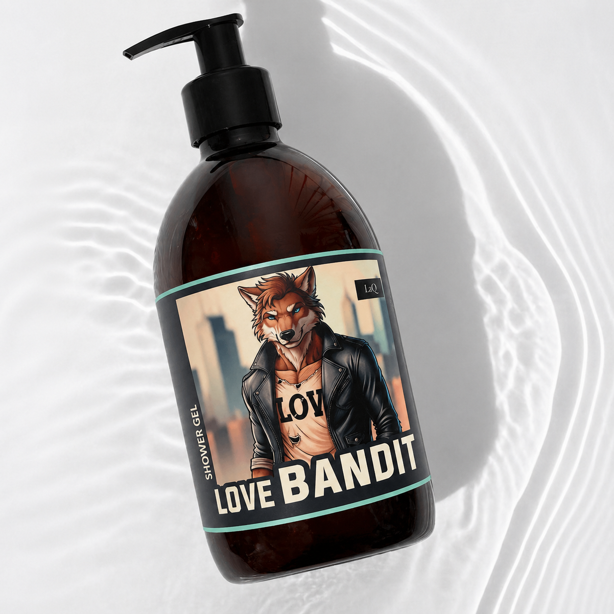 LaQ Dušo gelis LOVE BANDIT – Širdis vagia, kvapu svaigina, 500ml