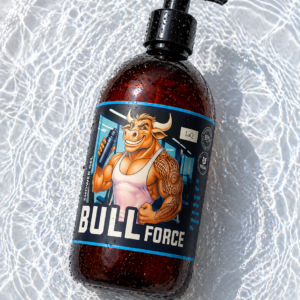 LaQ Dušo gelis BULL FORCE 8in1 – Jėga, kurią jauti iš karto, 500ml