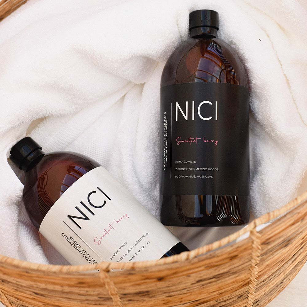 NICI parfumuotas minkštiklis SWEETEST BERRY, 1000 ml