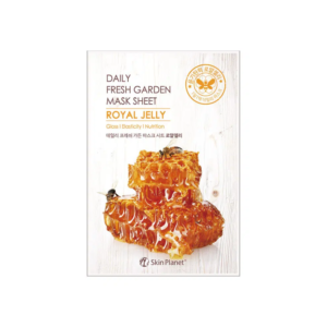 SKIN PLANET DAILY FRESH GARDEN MASK SHEET ROYAL JELLY drėkinanti lakštinė veido kaukė su bičių pieneliu, 25g