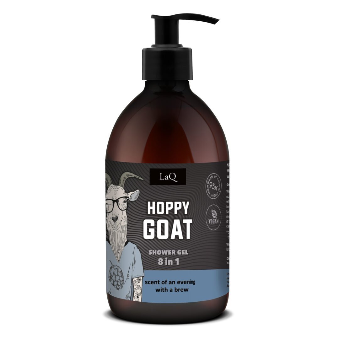 LaQ Dušo gelis 8in1 HOPPY GOAT – Ožys mina, kvapas svaigina, 500ml