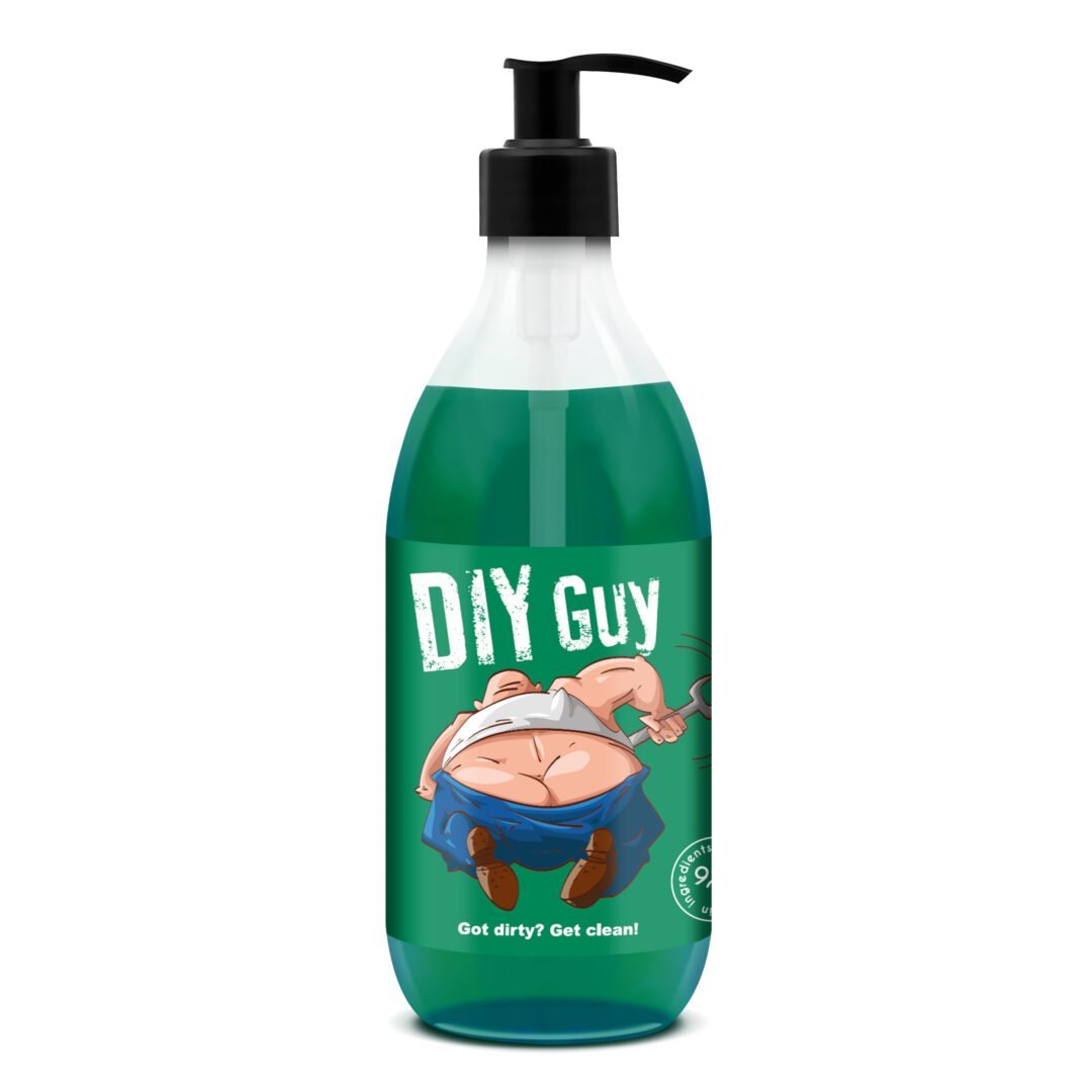 LaQ Shots! Dušo gelis DIY GUY – Dirba rimtai, nusiprausia švariai, 500ml