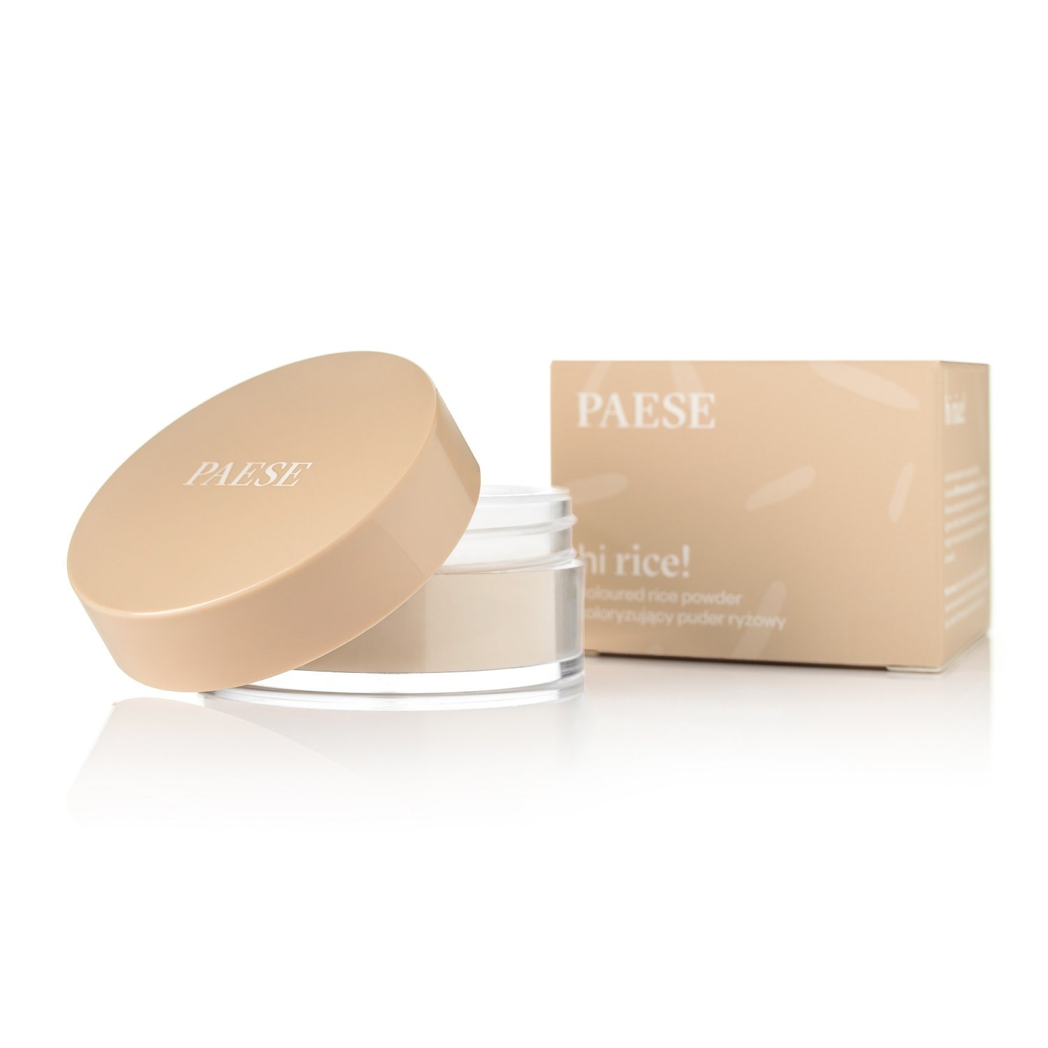 PAESE 010 LIGHT BEIGE ryžių biri pudra su atspalviu, 10g