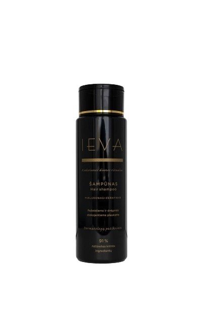IEVA šampūnas pažeistiems ir drėgmės stokojantiems plaukams, 300ml