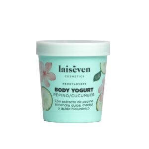 LAISEVEN BODY YOGURT CUCUMBER drėkinamasis kūno kremas su agurkų ekstraktu, 300 ml