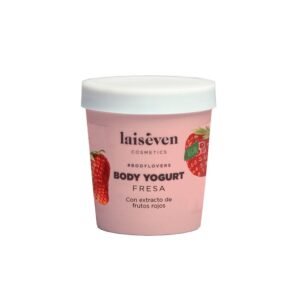 LAISEVEN BODY YOGURT STRAWBERRY drėkinamasis kūno kremas braškių kvapo, 300 ml