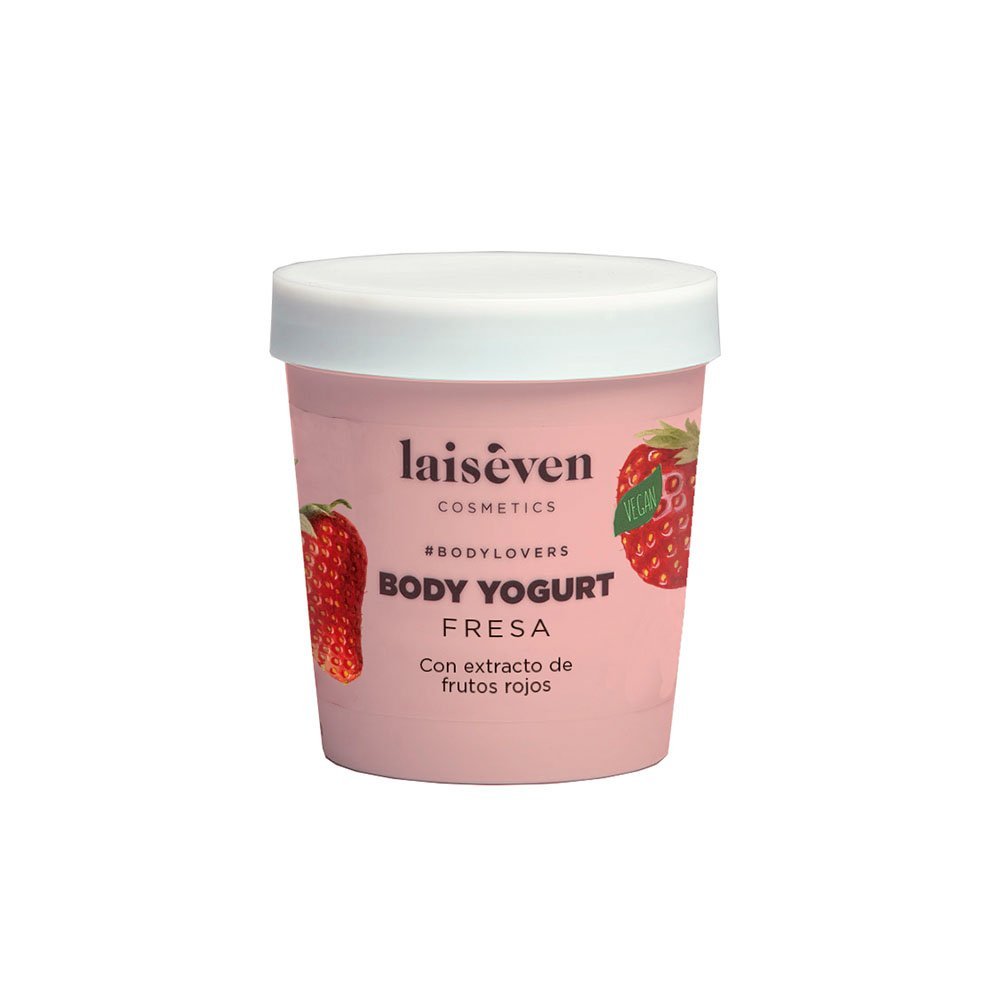 LAISEVEN BODY YOGURT STRAWBERRY drėkinamasis kūno kremas braškių kvapo, 300 ml