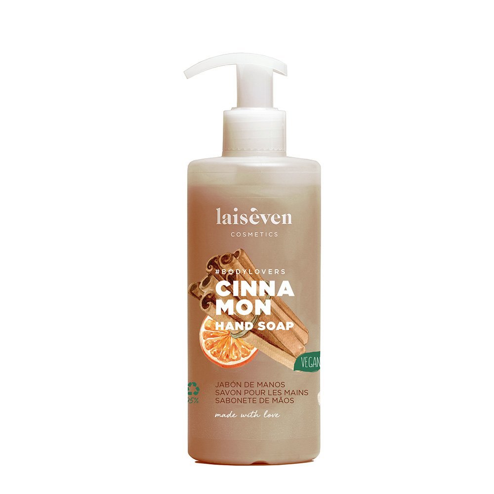 LAISEVEN HAND SOAP CINNAMON ROLL & CREAM skystas rankų muilas cinamono kvapo, 400 ml
