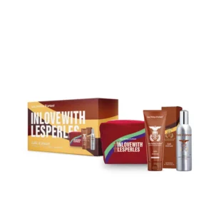 LES PERLES D’ORIENT kvepalų rinkinys CAFE D’ORIENT EDP 150 ml + dušo gelis 100 ml + kosmetinė