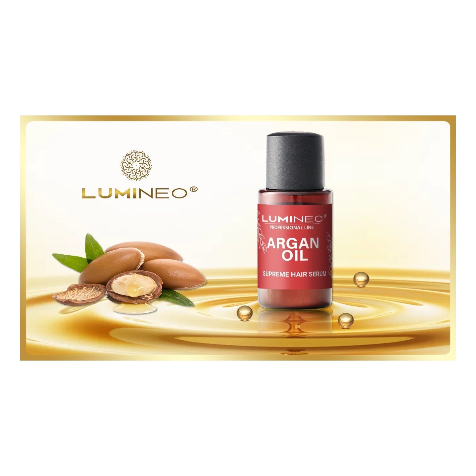 LUMINEO plaukų serumas su argano aliejumi, 20ml