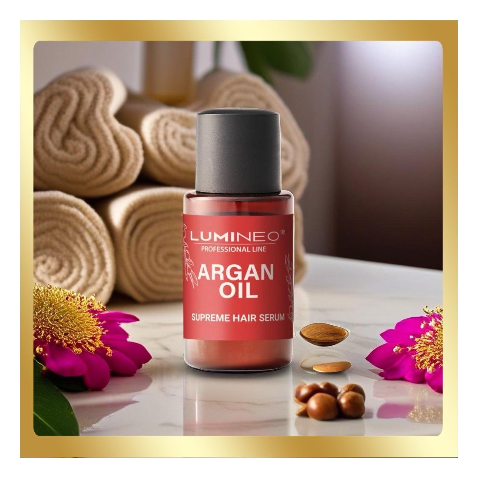 LUMINEO plaukų serumas su argano aliejumi, 20ml