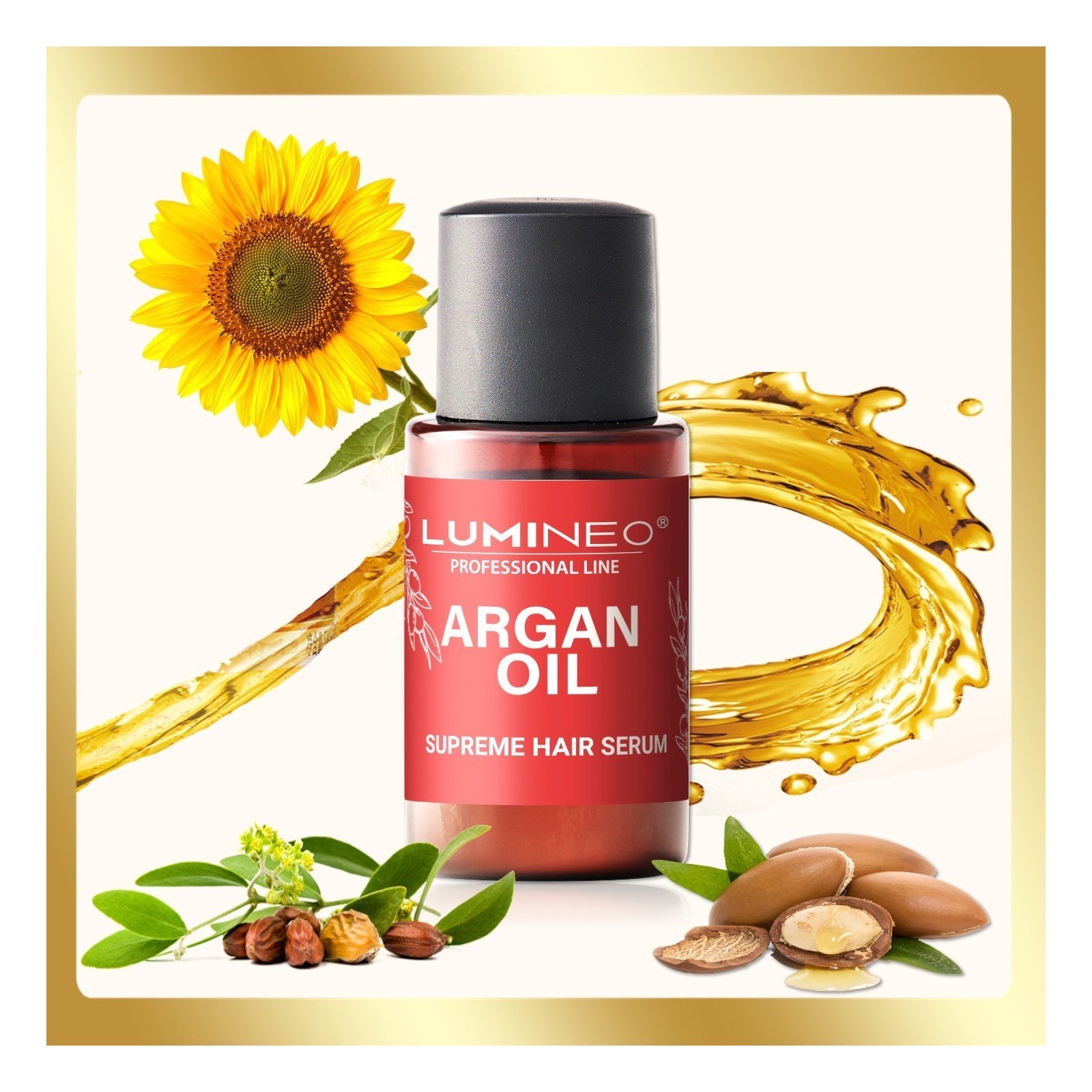 LUMINEO plaukų serumas su argano aliejumi, 20ml