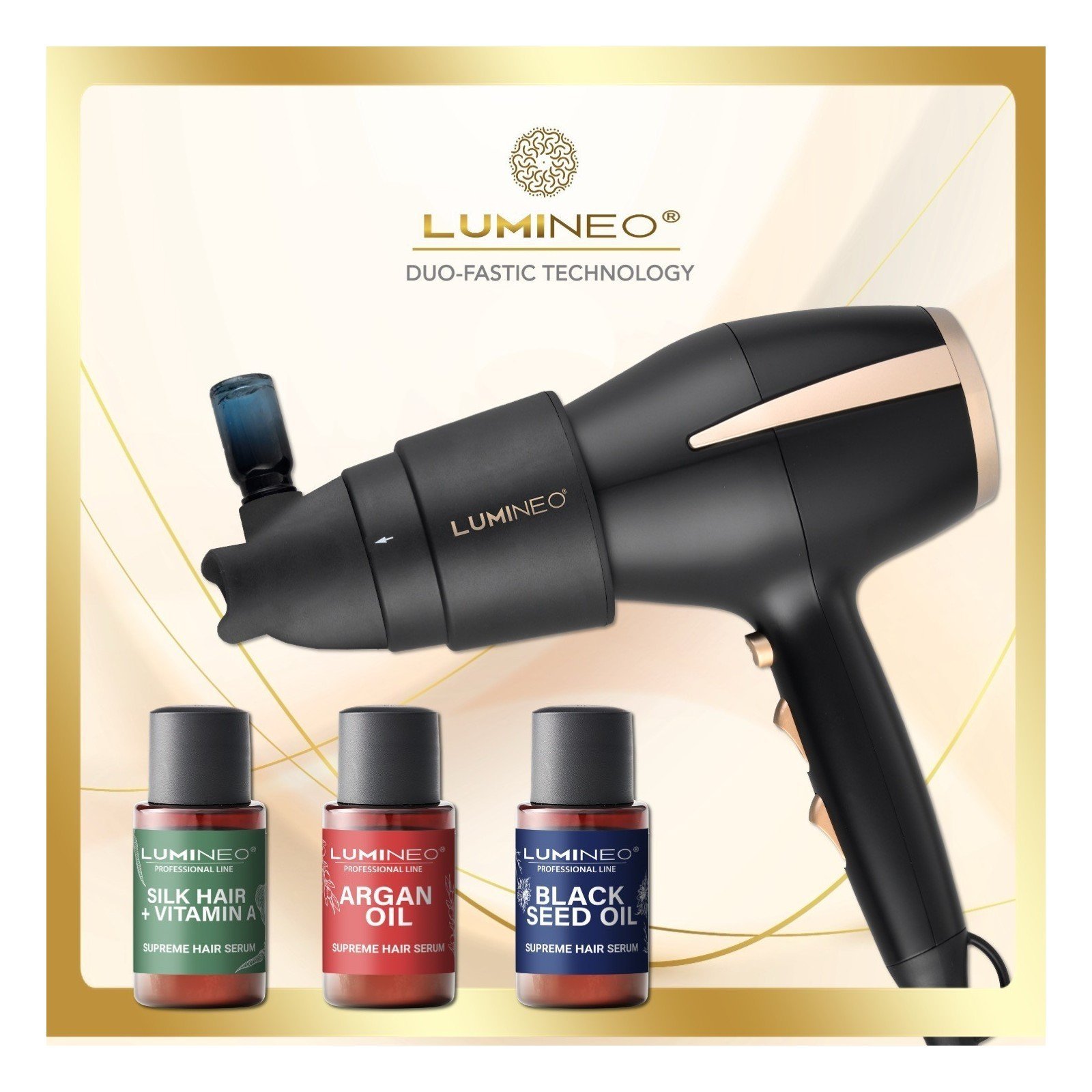 LUMINEO plaukų serumas su argano aliejumi, 20ml