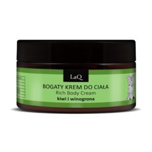 LaQ Kūno kremas KIWI & GRAPES – Švelni oda, linksmas charakteris, 200ml