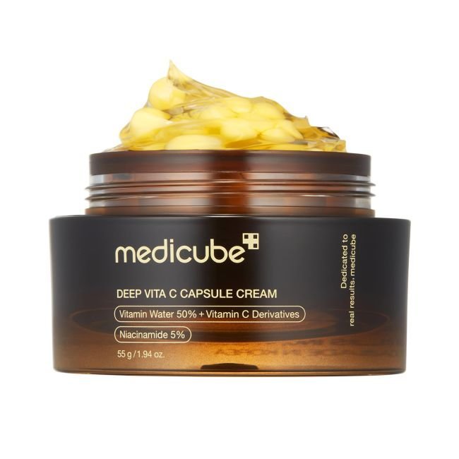 MEDICUBE Deep Vita C Capsule skaistinantis veido kremas, 55 g