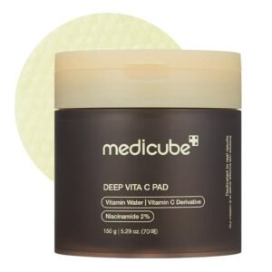 MEDICUBE Deep Vita C Pad skaistinančios tonizuojančios pagalvėlės su vitaminu C, 70 vnt