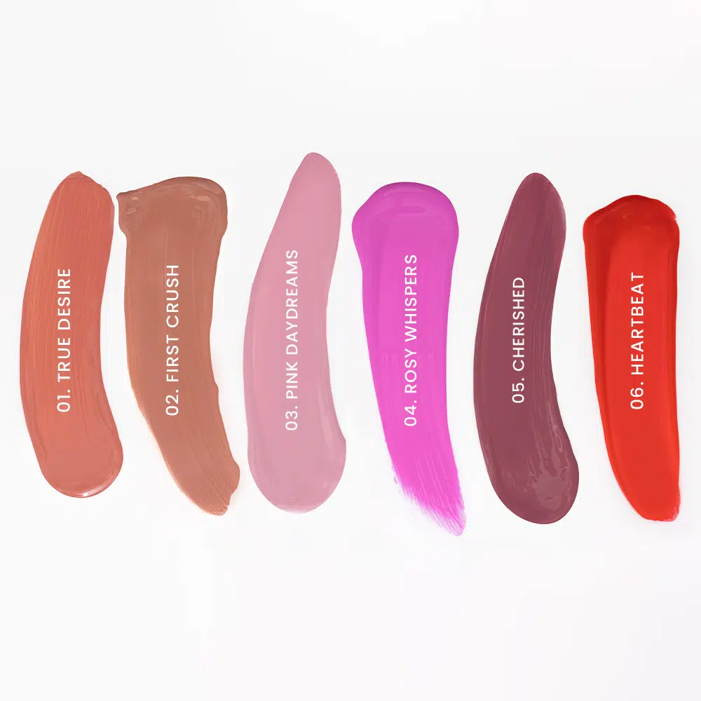 MIA MAKEUP DRIPPY BLUSH CHEEK TINT 04 ROSY WHISPERS skysti skaistalai, 5 ml