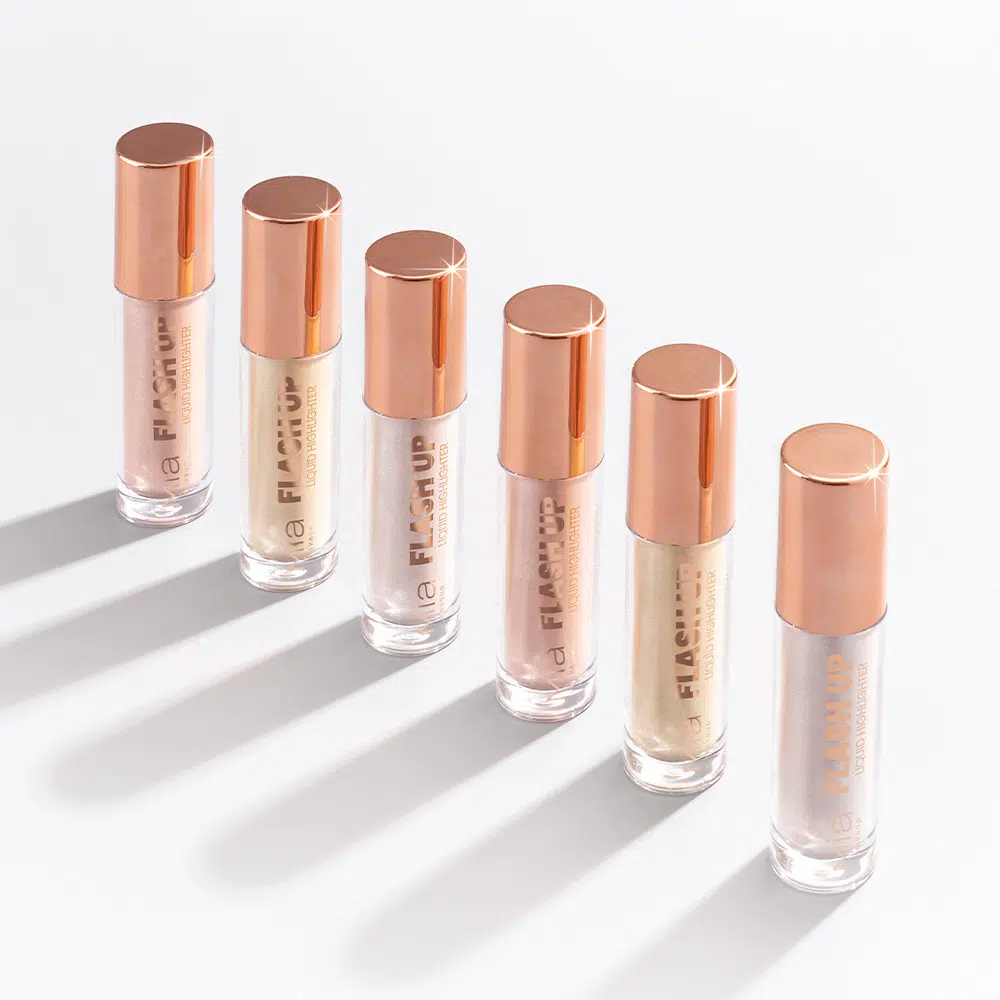 MIA MAKEUP FLASH UP LIQUID HIGHLIGHTER 01 LUNAR BEAM skysta švytėjimo suteikianti priemonė, 5 ml