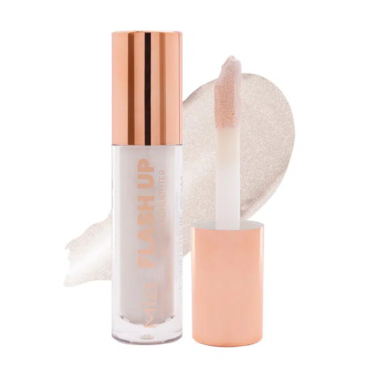MIA MAKEUP FLASH UP LIQUID HIGHLIGHTER 01 LUNAR BEAM skysta švytėjimo suteikianti priemonė, 5 ml