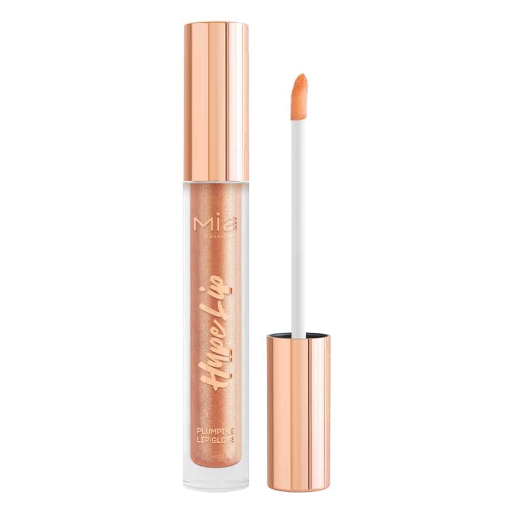 MIA MAKEUP HYPE LIP PLUMPING LIP GLOSS 08 DISCO PEACH putlinamasis lūpų blizgis 4,7 ml