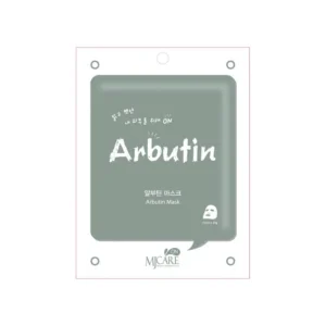 MJCARE ON ARBUTIN MASK šviesinanti lakštinė veido kaukė, 22g