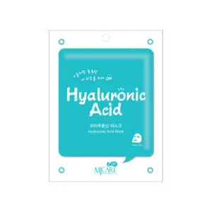 MJCARE ON HYALURONIC ACID MASK stangrinanti lakštinė veido kaukė su hialuronu, 22g