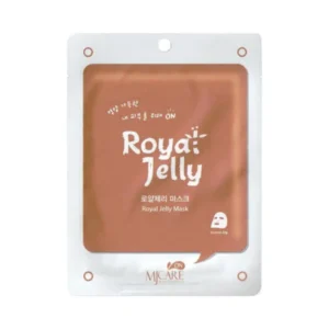 MJCARE ON ROYAL JELLY MASK maitinanti lakštinė veido kaukė su bičių pieneliu, 22g