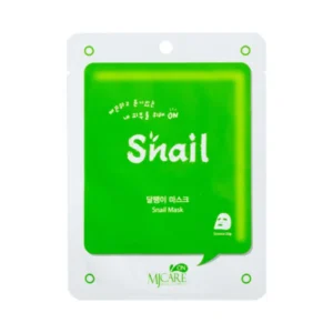 MJCARE ON SNAIL MASK drėkinanti lakštinė veido kaukė su sraigių mucinu, 22g