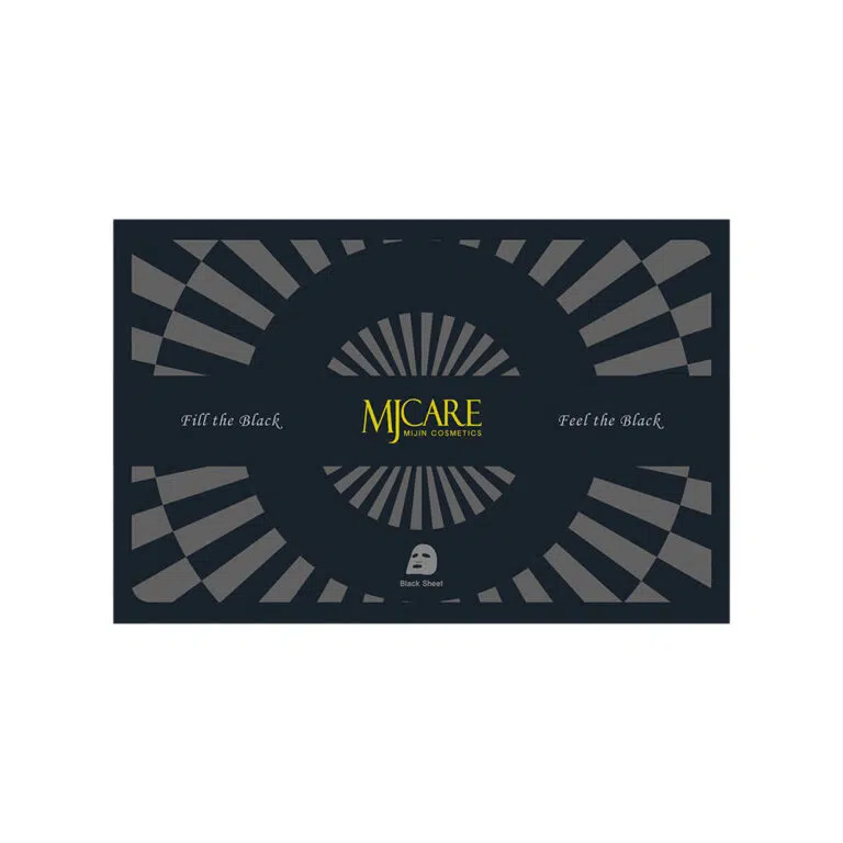 MJCARE PREMIUM CHARCOAL BLACK MASK valomoji lakštinė veido kaukė, 25 g