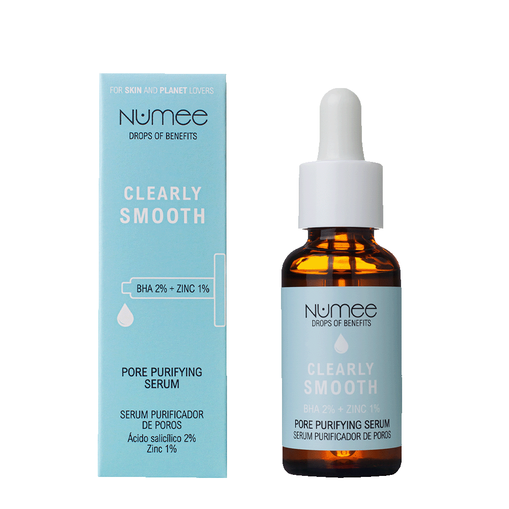 NUMEE DROPS OF BENEFITS CLEARLY SMOOTH poras valantis serumas su salicilo rūgštimi ir cinku, 30 ml