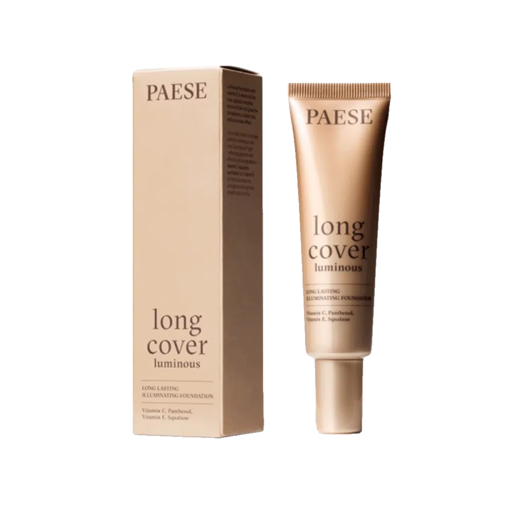 PAESE LONG COVER spindesio makiažo pagrindas (1.0 Light Beige), 30 ml