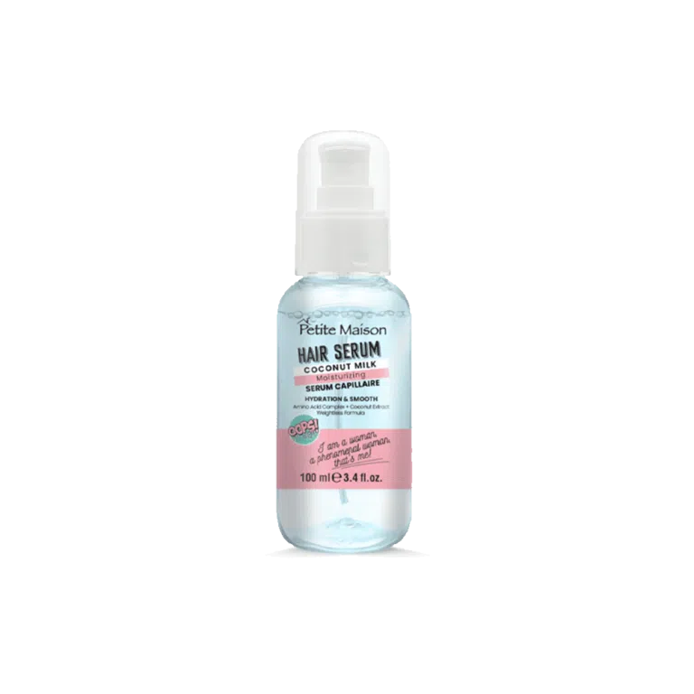 PETITE MAISON drėkinamasis plaukų serumas su kokosų pienu švelnumui ir blizgesiui COCONUT MILK, 100 ml