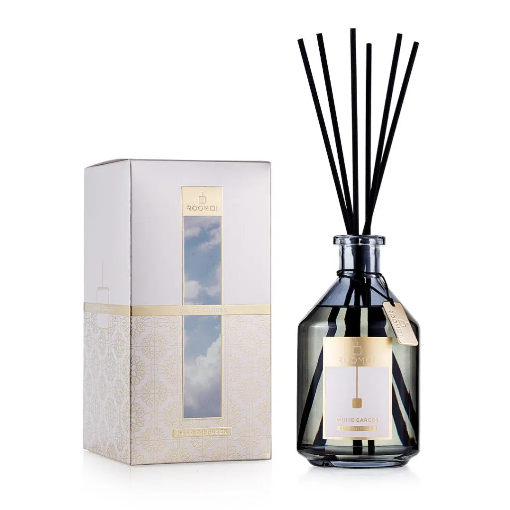 ROOMOI WHITE CARESS namų kvapų difuzorius, 500ml