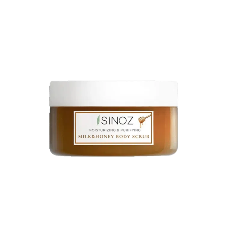SINOZ MILK & HONEY kūno šveitiklis, 300g